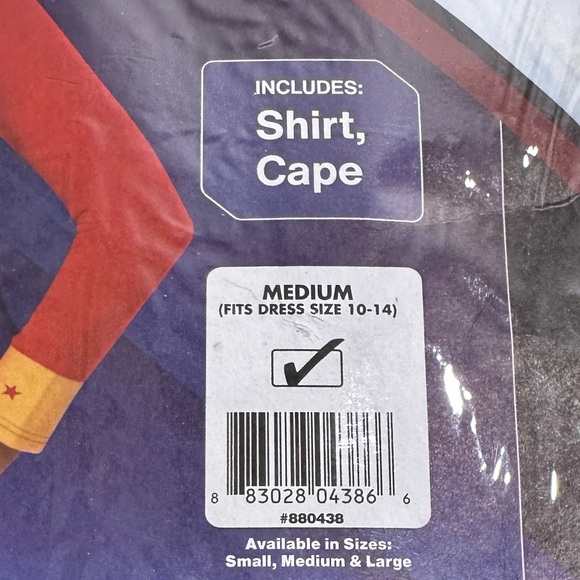 NWT Rubies Women's Wonder Woman Dc Sporty Tee costume size Medium - Picture 5 of 8